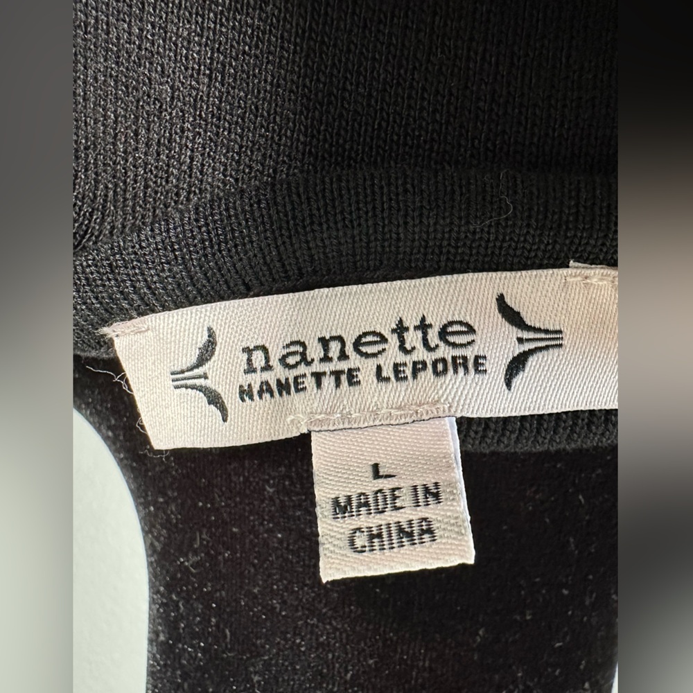 Nanette Lepore Black Knit Top‎ - Picture 4 of 9